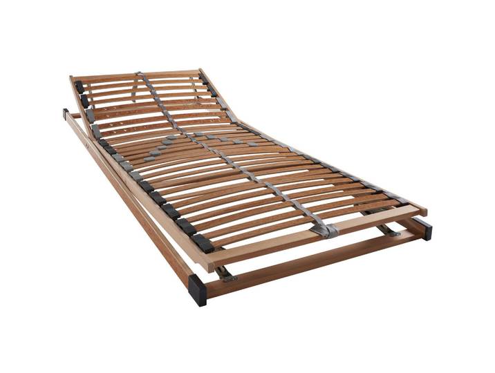 Sleeptex Lattenrost, Holz, Birke, Schichtholz, 5-Zonen, 90x190 cm, Über- und Sondergrößen erhältlich, Federholzleisten verleimt, Mittelgurt, individuelle Liegehärteeinstellung, Schlafzimmer, Lattenroste, Lattenrost verstellbar