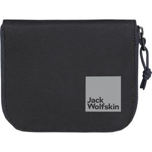 Jack-Wolfskin Portemonnaie Konya Wallet, schwarz, Polyester, mit Münzfach, 8 Karten- und Ausweisfächer