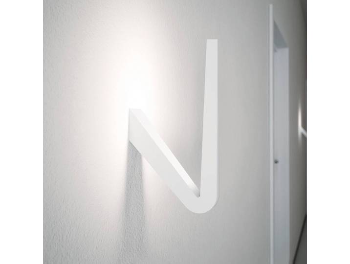 Rotaliana Wandfluter Tick, weiß / opal, für Wohn- / Esszimmer, Aluminium, Design