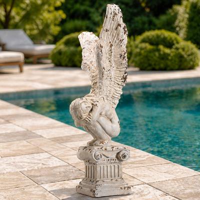 Abrihome "12.6"" Vintage Magnesium Oxide Sculpture"