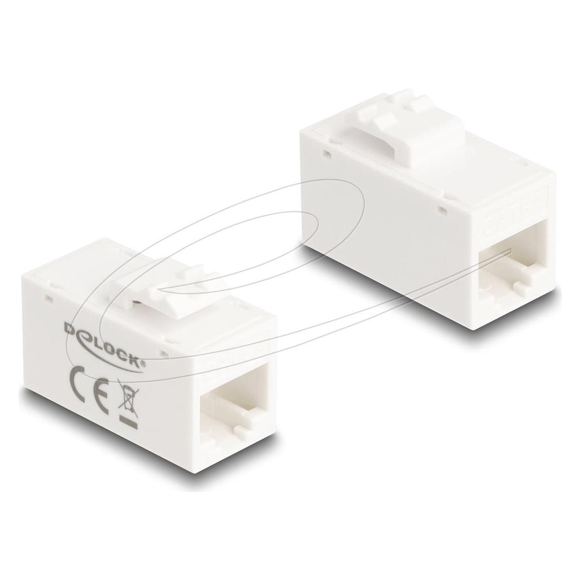 Delock Keystone Modul RJ45 Buchse zu RJ45 Buchse Cat.6A UTP (Keystone Modul) (90639)