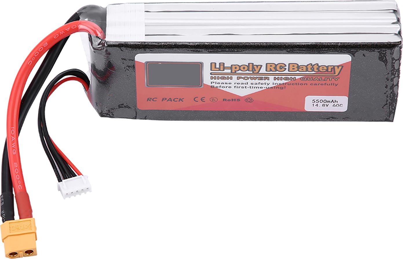 ZOP POWER 4S 14.8V 5500mAh 60C Wiederaufladbarer LiPo Akku mit XT60 Stecker (5500mAh 60C)