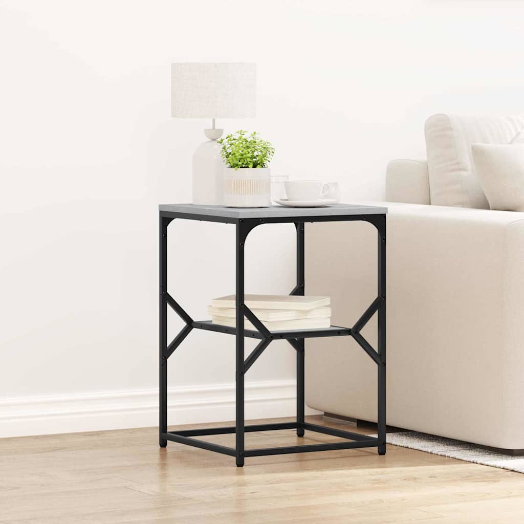 vidaXL Mesa lateral Gris Sonoma 41 x 40 x 60 cm Gris
