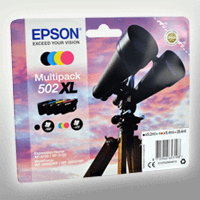 4 Epson Tinten C13T02W640 Multipack KCMY 502XL