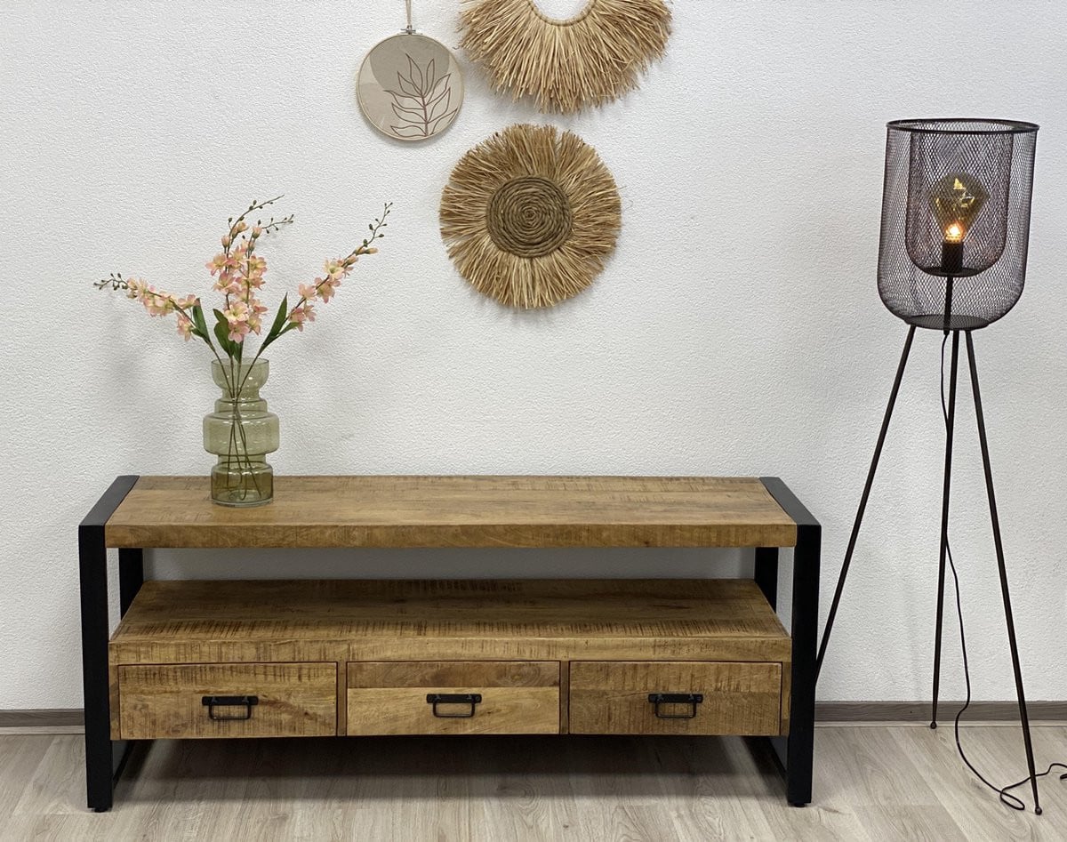 The Copperbarn TV meubel Britt 150 industrieel mangohout