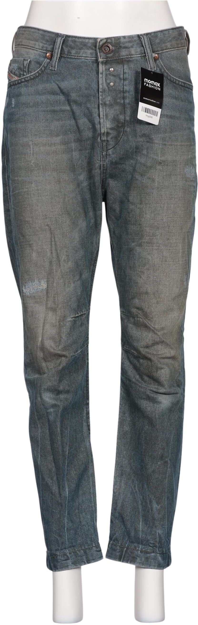 Diesel Damen Jeans, Blau, Gr. W27, Leder - Second Hand