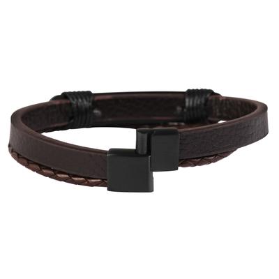 Armband ADELIA´S "Armband aus Leder 20 cm", braun, Armbänder, Damen, 20cm, Leder, Armband, Geschenkidee: zeitlos und vielseitig
