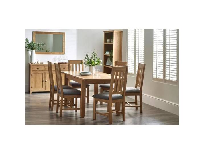 Julian Bowen Set of 2 Dining Chairs Mallory Chêne Marron 105 x 47 x 52