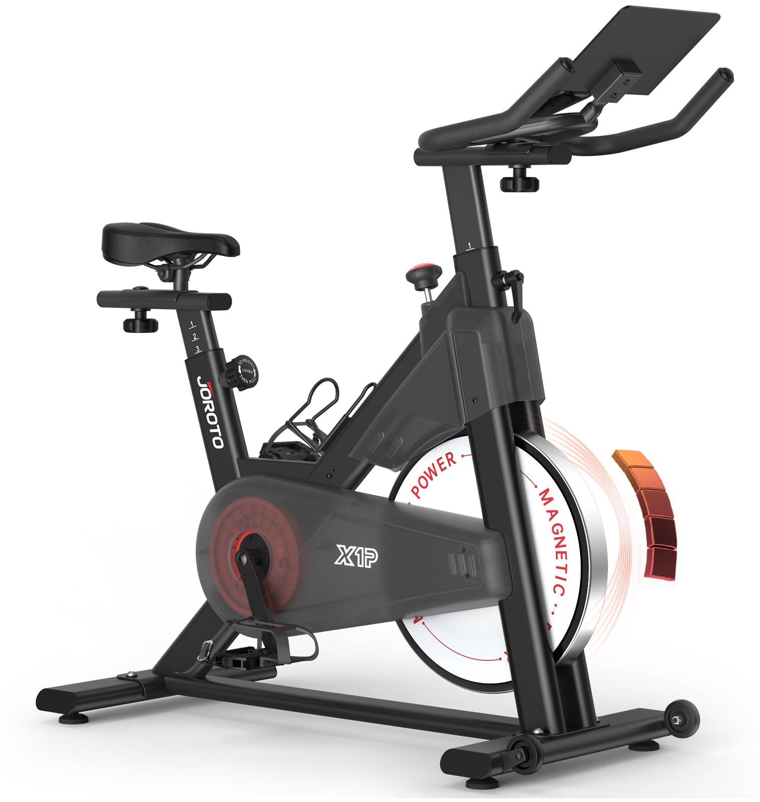 JOROTO Heimtrainer Fahrrad mit Magnetischem Widerstand, Ergometer Hometrainer mi