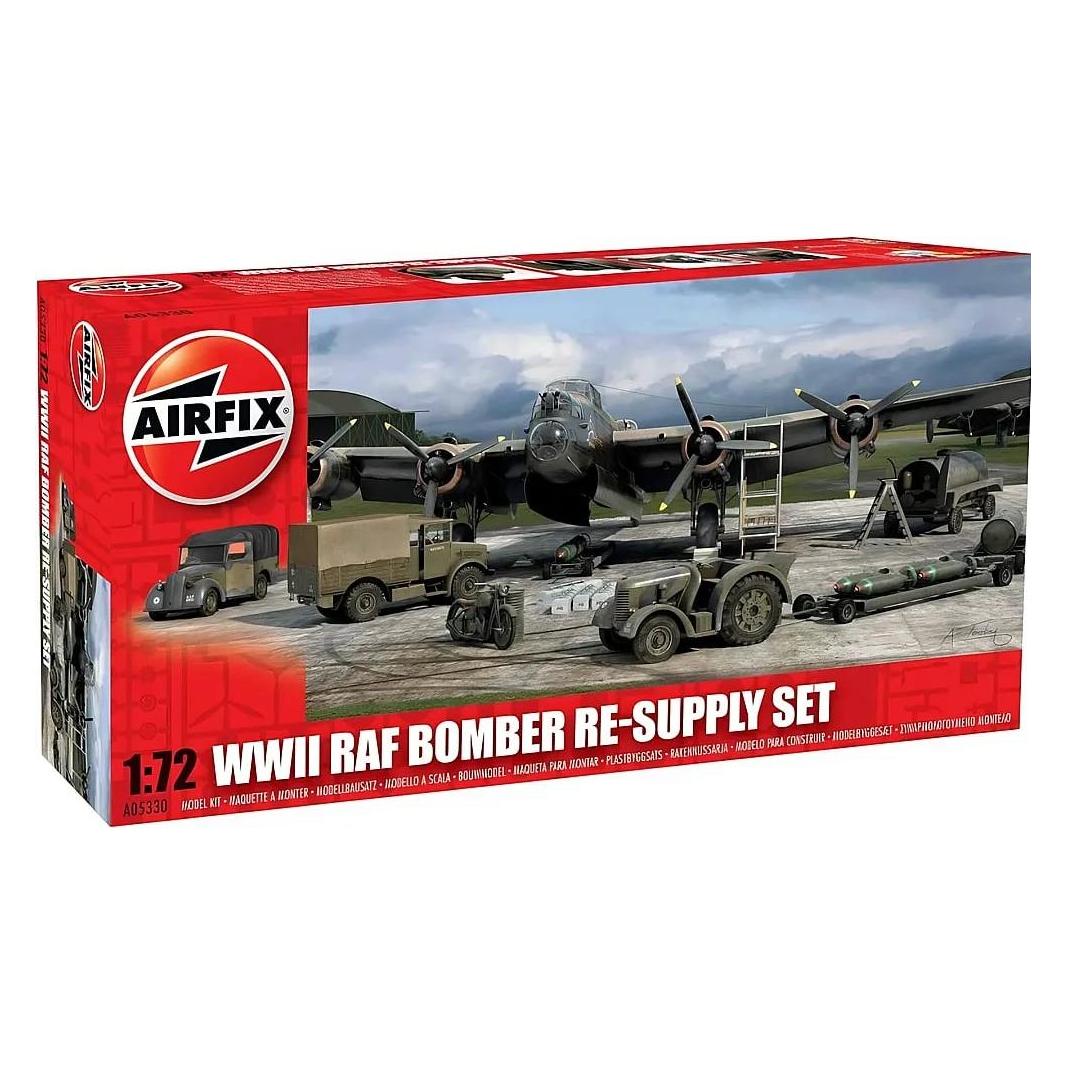 Airfix Bausatz RAF Bomber Flugplatz Fahrzeuge und Ausrüstung 1:72 (21.A05330)
