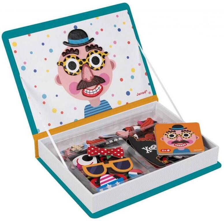 Janod Magneti'Book Crazy Face Garçon