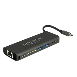 DeLOCK Dockingstation USB Type-C 3.1 zu HDMI / Gigabit LAN / USB 3.0 Type-A
