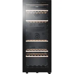 HAIER HWS79GDG 50 SERIE 5 Weinklimaschrank (190 l EEK G, Glas Schwarz)