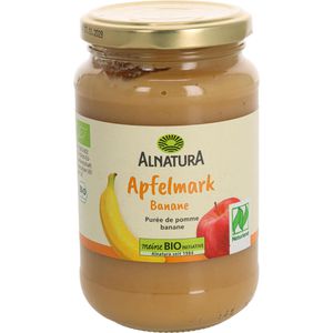 Alnatura Fruchtpüree Apfelmark Banane im Glas,100% Frucht, BIO, Apfel & Banane, ohne Zuckerzusatz & Konservierungsstoffe, 360g