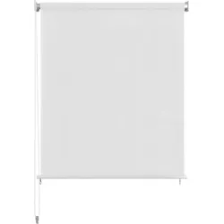 vidaXL Außenrollo Weiß 60x230 cm HDPE