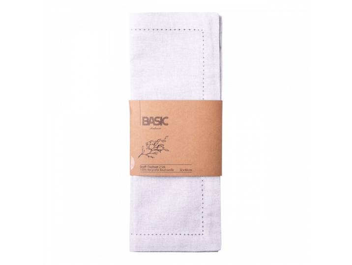 Sola Tischset Basic Ambiente Grey melange Recycelte Baumwolle B 32 cm