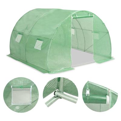Helloshop26 - Gewächshauszelt für Pflanzen Blumen und Gemüse 9 m² 300 x 300 x 200 cm grün