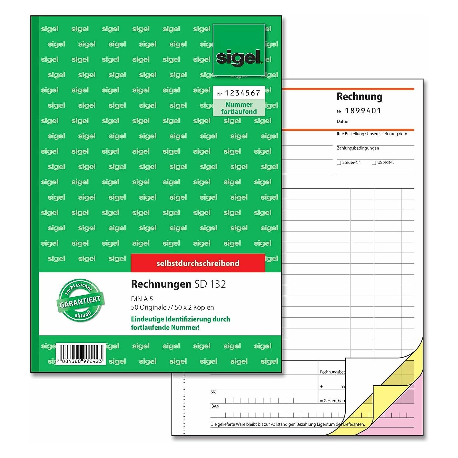 Sigel Rechnungen (50x) (SD132)
