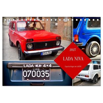 LADA NIVA - Exportschlager der UdSSR (Tischkalender 2027 DIN A5 quer), CALVENDO Monatskalender