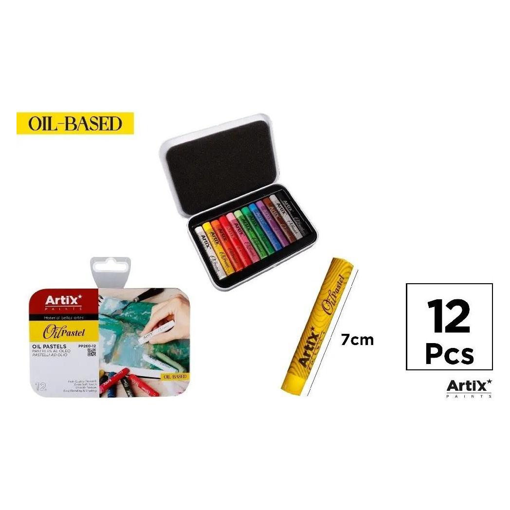 Artix Ölpastelle 12 Farben (12x) (57526056)