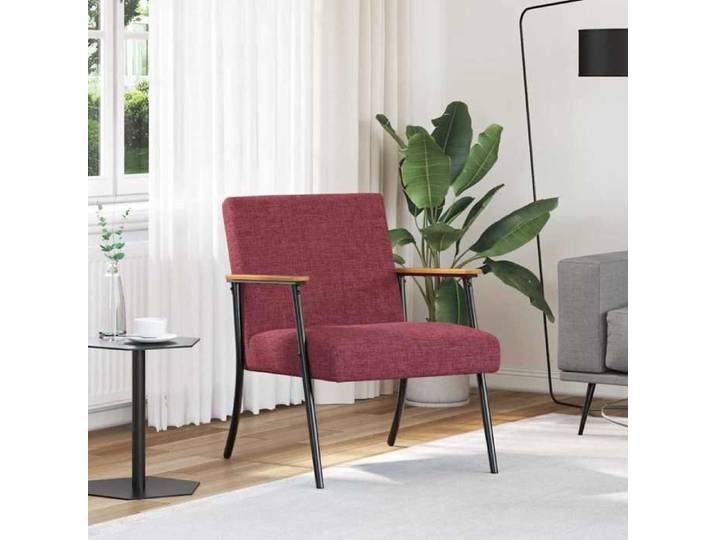 Chaise intérieure moderne fauteuil Bordeaux tissu(10934）