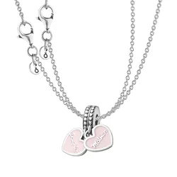 Pandora 28504 Damen-Kette Mutter & Tochter Herz Geschenkset Muttertag