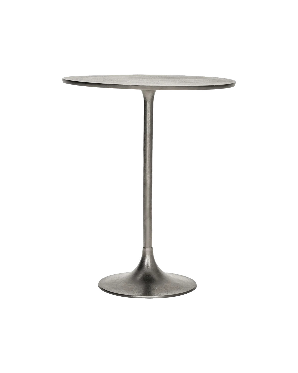 House Doctor Pan cafe tafel, zilver, rond, diameter: 61 cm, hoogte: 75 cm