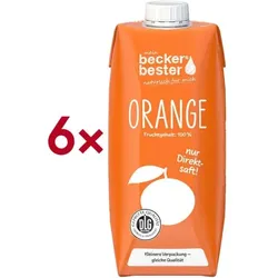 beckers bester Direktsaft »Orange« 6 Stück je 0,75 L orange