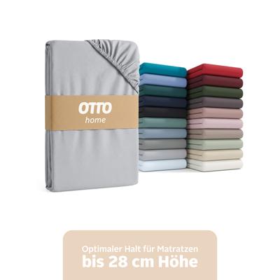 OTTO home "BLACKBERRY in PREMIUM und BASIC Qualität, 100% Baumwolle" für hohe Matratzen bis 28 cm, Bettlaken, Spannbetttuch, Boxspring