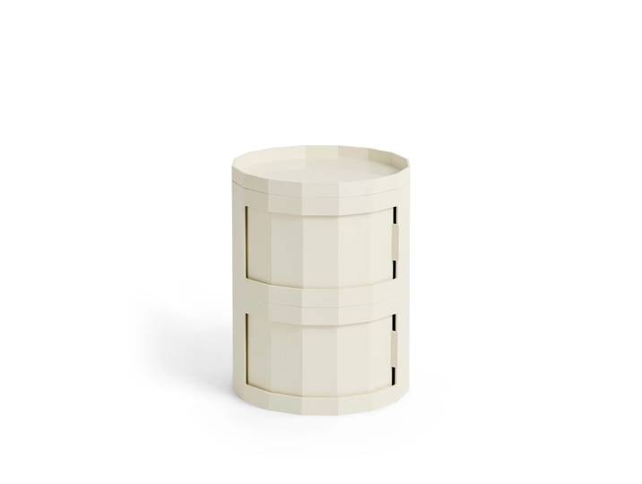 HAY - Facet Cabinet 20 mit Füssen und Rollen, eggshell