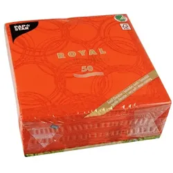 Papstar Servietten »Royal Collection Bubbles« orange, 40x40 cm