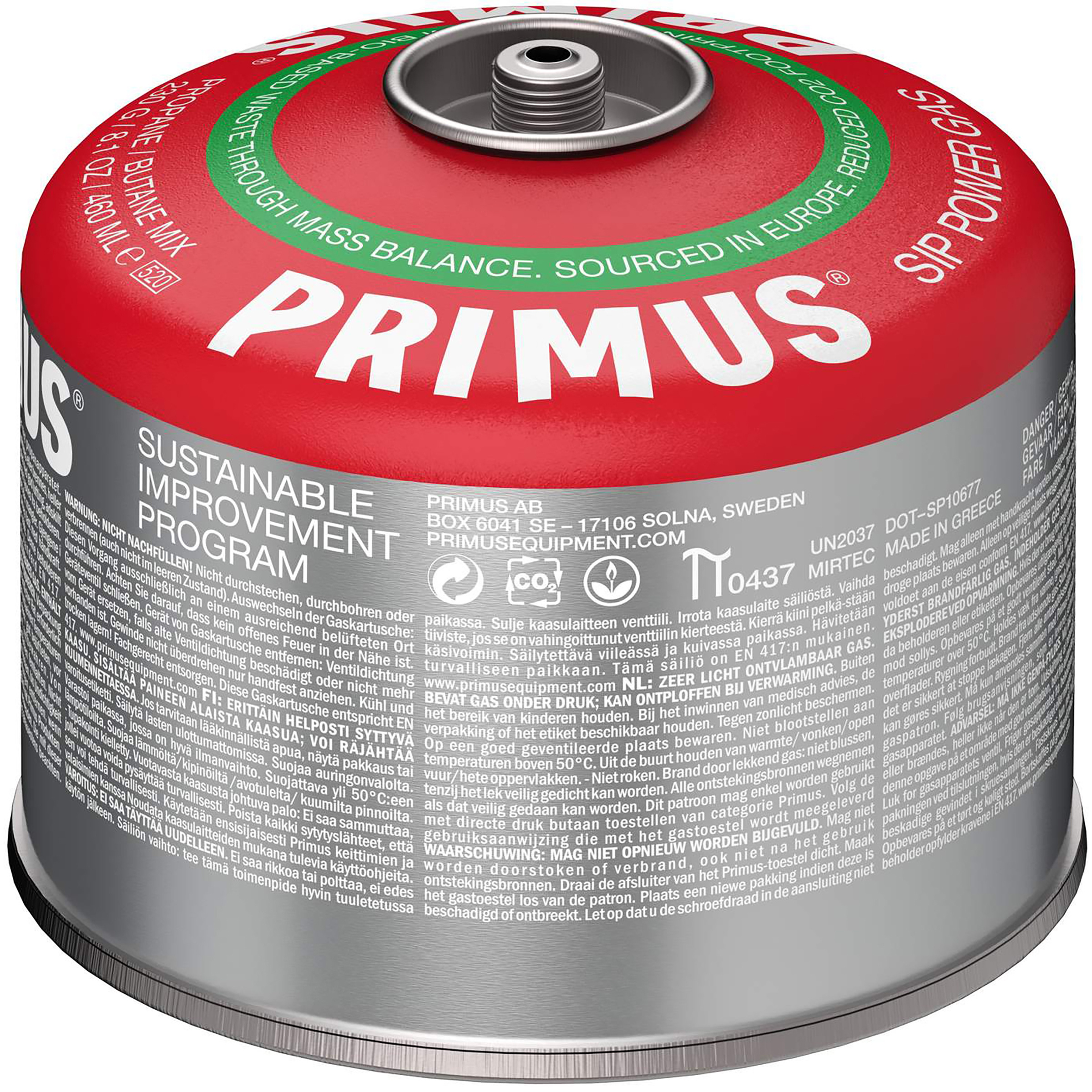 Primus Power S.I.P. Gas Gaskartuschen & Brennstoffe silber Größe 230g