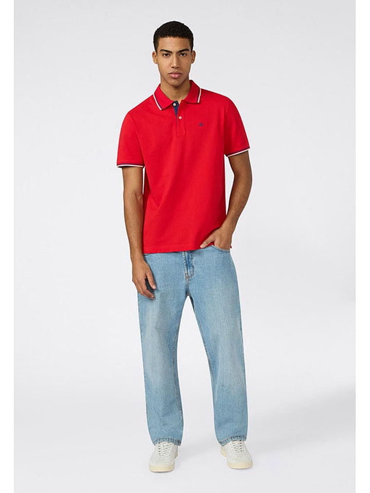 Champion Poloshirt in Rot - M