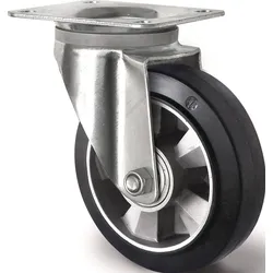 Schwerlastlenkrolle D.250mm Trgf.500kg Lenkrolle Elastikgummi 135mm