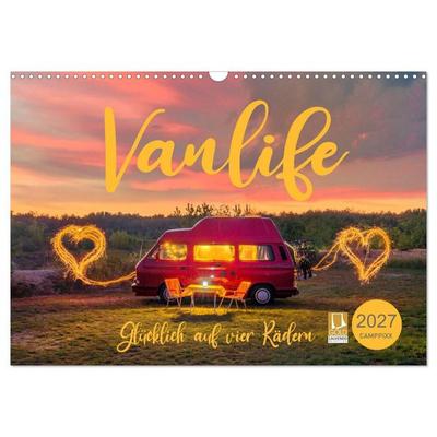 Vanlife - Glücklich auf vier Rädern (Wandkalender 2027 DIN A3 quer), CALVENDO Monatskalender