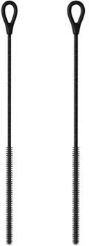 BlastClean FlexClean Silicone Straw Brush Set Extra Long Bendable Straw Cleaning Brush For Bottles & Tubes black