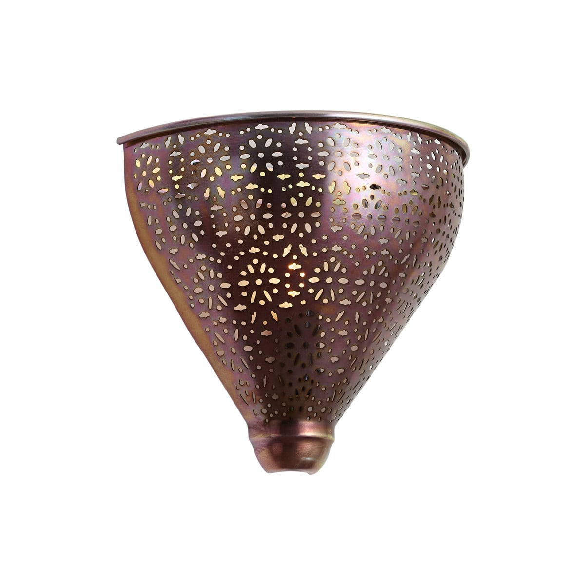 Qazqa Oosterse wandlamp koper met patroon