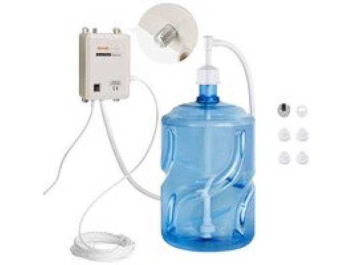VEVOR Système de pompe de distribution d'eau en bouteille, distributeur d'eau électrique automatique, 22,7 L, pompe à eau à entrée unique, pour machine à café/thé, réfrigérateur, machine à glaçons