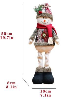 Multicon Wholesale Hub Santa Claus Snowman Elk Doll Plush Ornaments, New Big Christmas Tree Decorations, Wedding Party Supplies, b