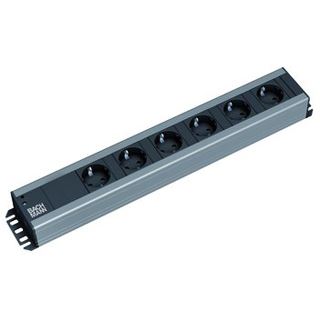 2.00m Bachmann Steckdosenleiste Schwarz 6 (300.000)