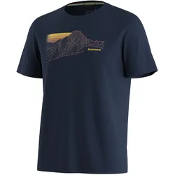 Smartwool, Herren, Funktionsshirt, Alpine Trace Active Short Sleeve Graphic Tee (M), Blau