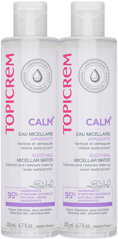 Topicrem Pack eau micellaire apaisante CALM+ 2 x 200 ml