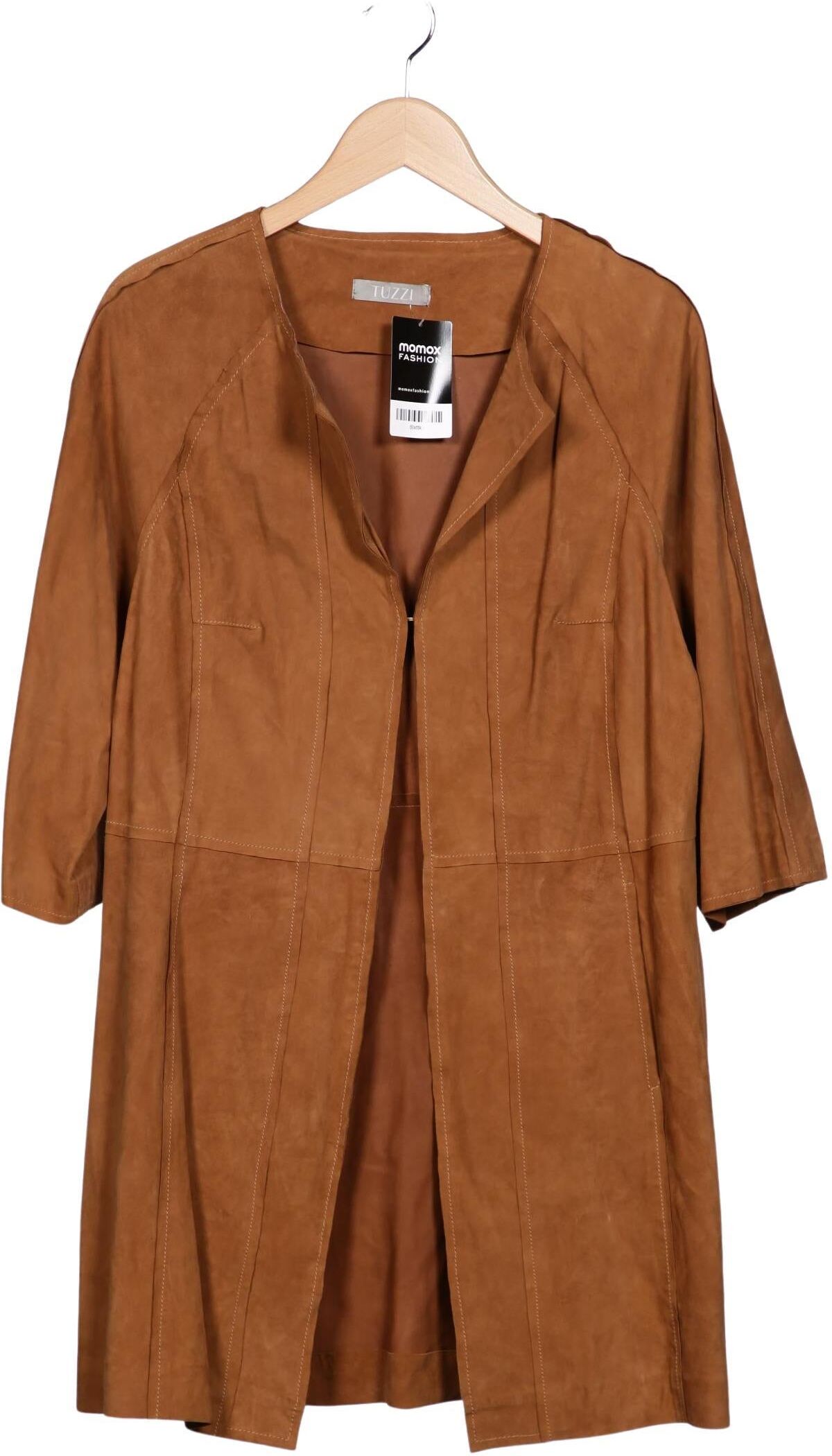 Tuzzi Damen Mantel, Braun, Gr. EU 40, Leder - Second Hand