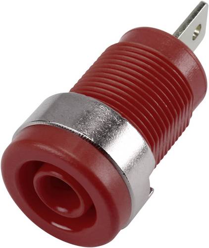 TRU COMPONENTS 6239C26DN Sicherheits-Laborbuchse Buchse, Einbau vertikal Stift-Ø: 4mm Rot
