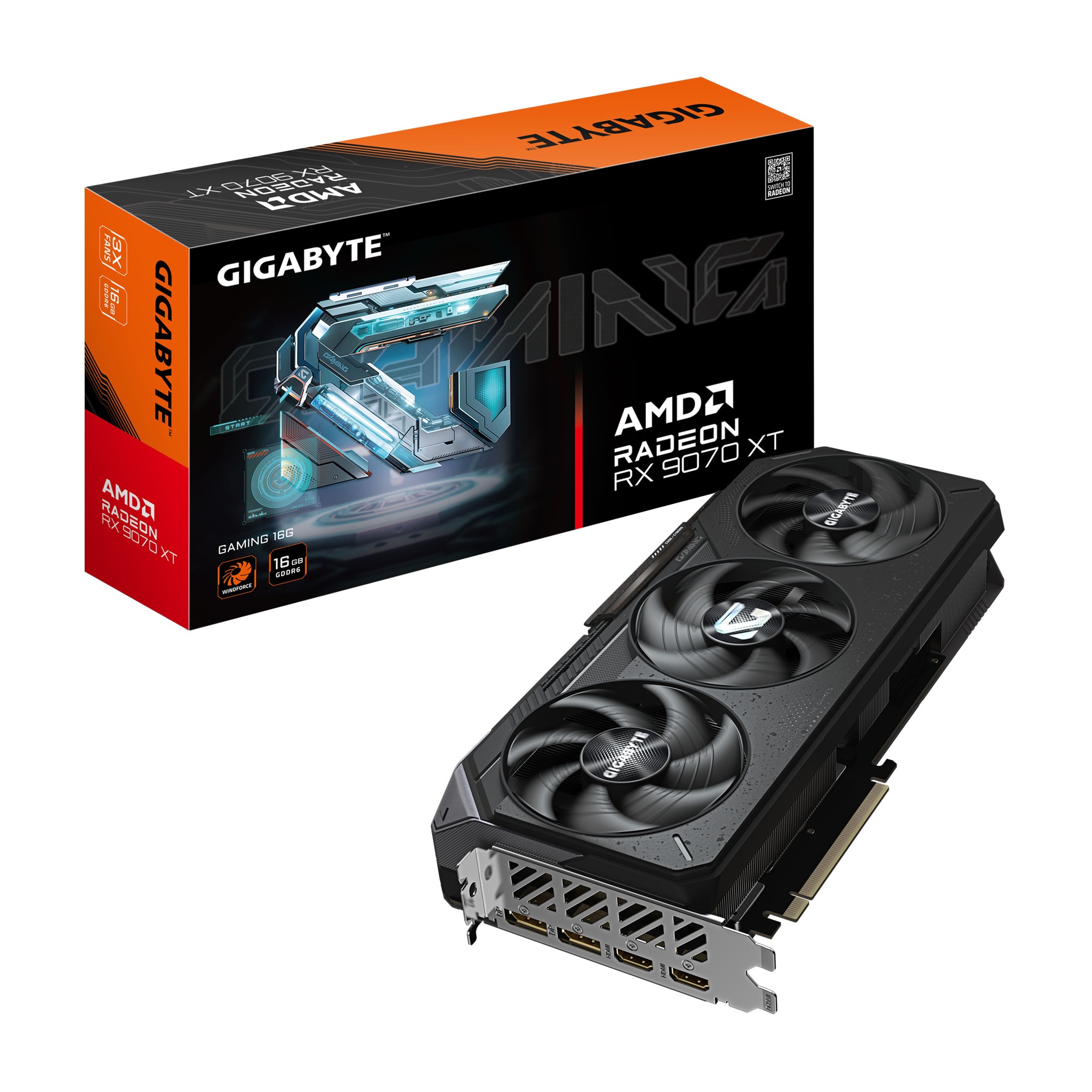 GIGABYTE Radeon RX 9070 XT GAMING Grafikkarte 16 GB