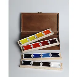 BlockX, Künstlerfarbe + Bastelfarbe, Mahagonikoffer Aquarell