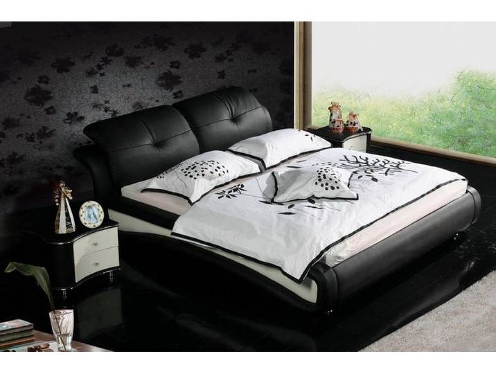JVmoebel Polsterbett Modernes Polsterbett aus Leder mit elegantem Design (Bett Modell  1206), Made in Europa