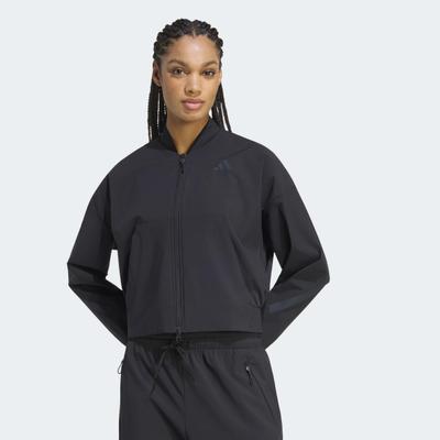 Outdoorjacke ADIDAS SPORTSWEAR "ADIDAS Z.N.E. WOVEN", Damen, Gr. S, schwarz, Obermaterial: 85% Polyamid, 15% Elasthan, Jacken Outdoorjacke