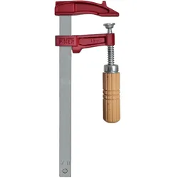 Schraubzwinge bis 400kg Spannkraft - Modell MM mit Holzgriff Spannweite 12-30 cm - Spannweite 20 cm