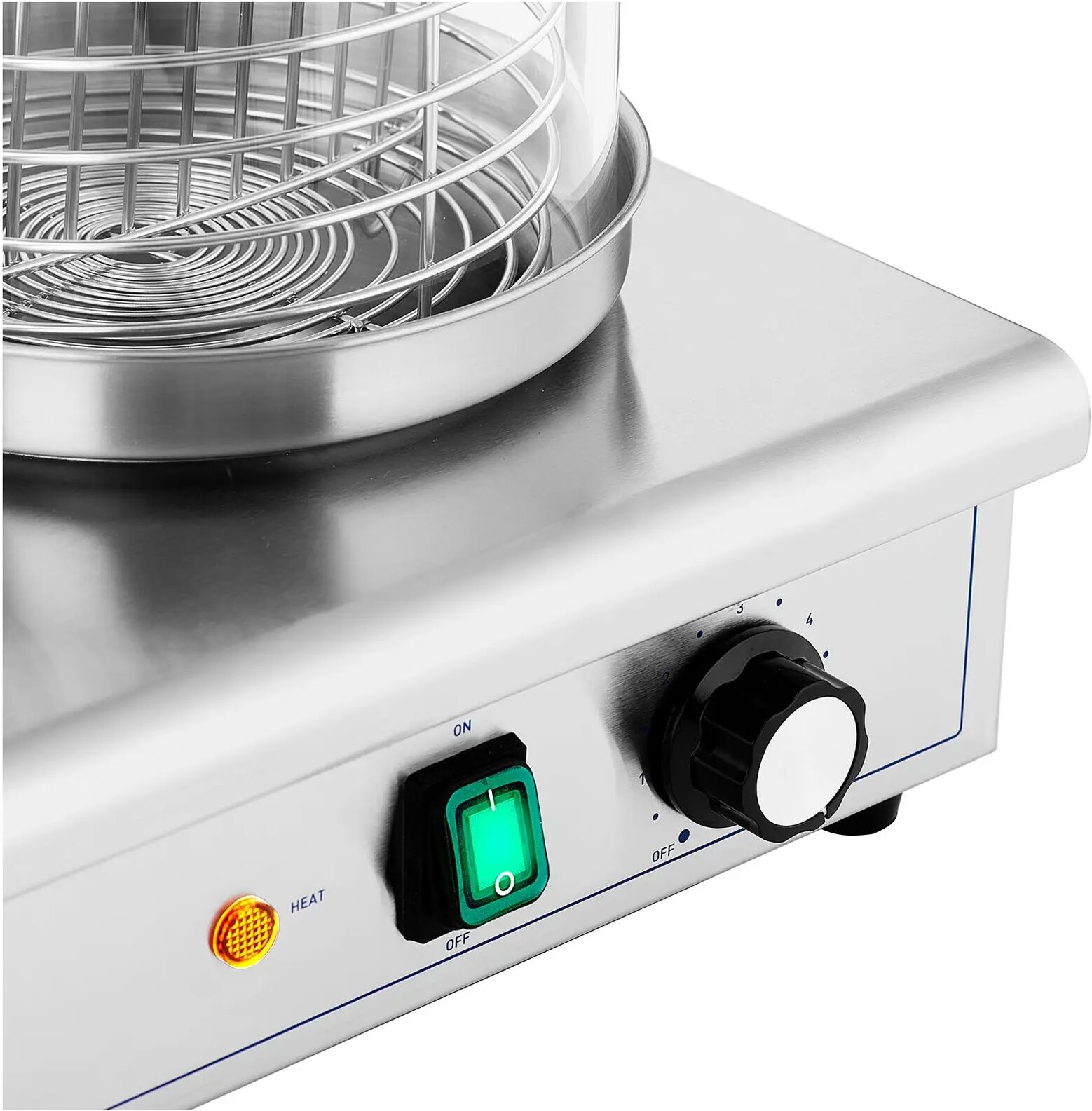 Royal Catering Cuoci hot-dog - 550 W -  - 4 spiedi riscaldanti RCPHW 650